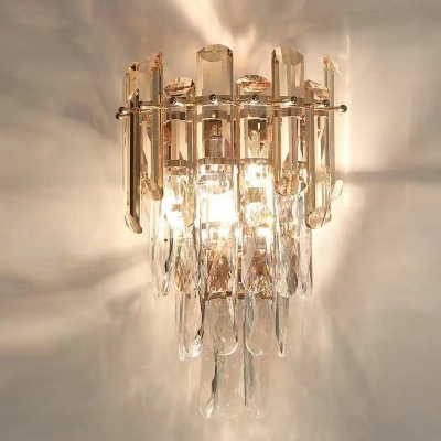 Wall Sconce Light Creative Modern Contracted Metal and Crystal Shade Wall Light for Kitchen, 10