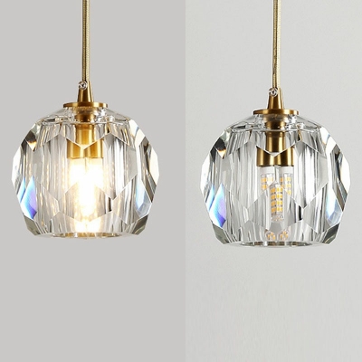 3-Light Multiple Hanging Lights Industrial Style Linear Shape Metal And Crystal Cognac Glass Cluster