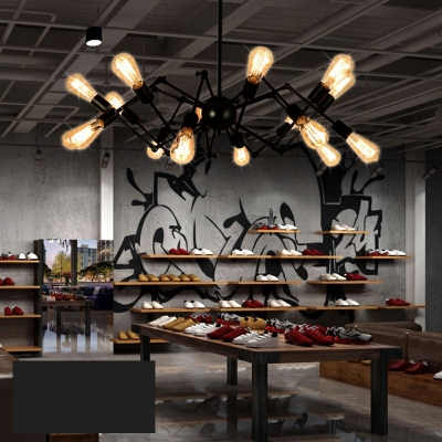 American Style Chandelier 16 Head Industrial Ceiling Chandelier for Cafe Bar