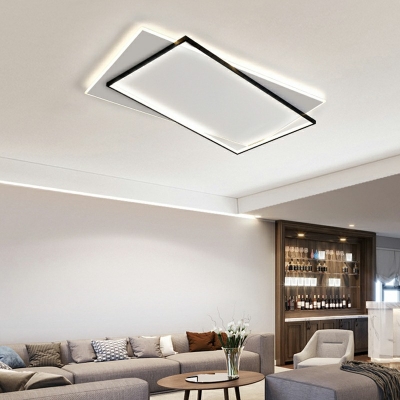 Metal Geometry Dimmable LED Flush Mount Light Creative Home Decoration Led Light