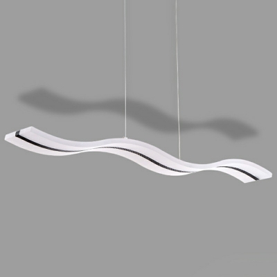 Modern Style Liner Shape Hanging Lights Pendant Light Fixtures for Office Meeting Room Dining Room
