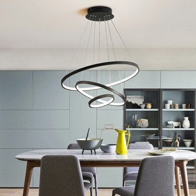 Modern Style Multi-layer Hanging Lights White Light Pendant Light Fixtures for Dining Room Living Room