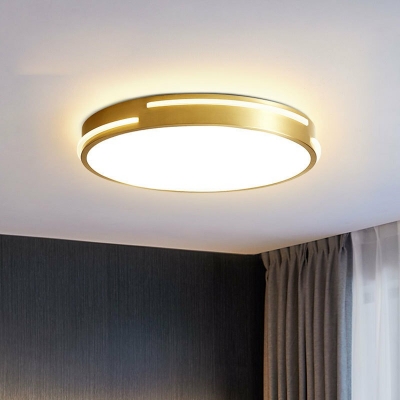 Modern Style Round Shaped Flush Mount Light Acrylic 1 Light Ceiling Light for Bedroom