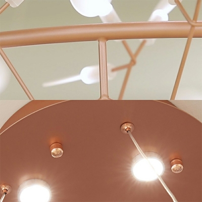 Modernist Ceiling Chandelier Firefly Shape Hanging Ceiling Light For Dining Room