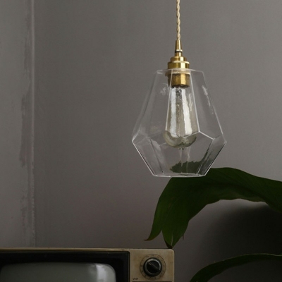 Modernl Style Pendant Light Glass 1 Light Hanging Lamp for Restaurant