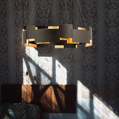 Postmodern Hanging Lights Metal Chandelier for Living Room Bar Hotel