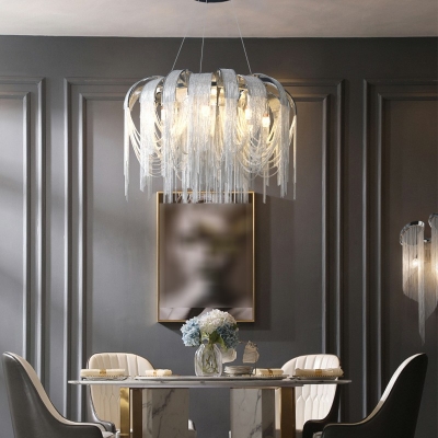 Tassel Shape Hanging Light Kit Chandelier for Bedroom Dinning Room