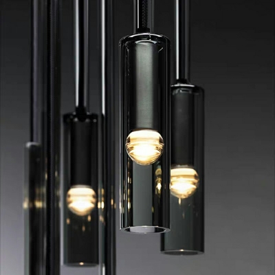 Bottle Shape Hanging Lamp Nordic Style Crystal 1-Light Suspension Light for Hotel Hall Corridor