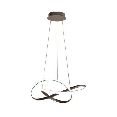 Chandelier Light Fixture Modern Contemporary Dimmable Metal and Rubber Shade Indoor Hanging Lamp