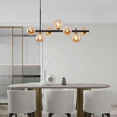Contemporary Island Lighting 7 Head Chandelier Lamp for Bar Dining Room
