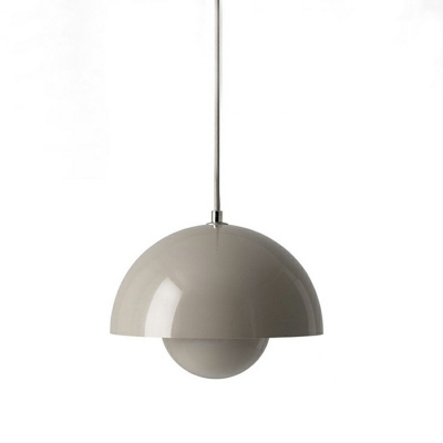 Contemporary Minimalist Style Pendant Light 1-Light Metal Hanging Light for Living Room