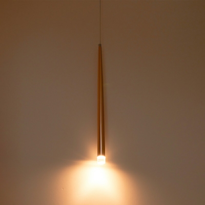 Linear Pendant Ceiling Lights Single Light Contemporary Pendant Light Fixtures,Gold