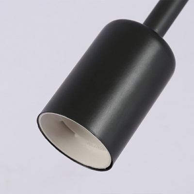 Metal Semi Flush Mount Industrial Sputnik Wrought Iron Multi-head Flushmount Light for Living Room