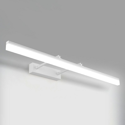 Modern Minimalist Style LED Vanity Sconce Plastic Shade Bathroom Wall Mounted Vanity Light