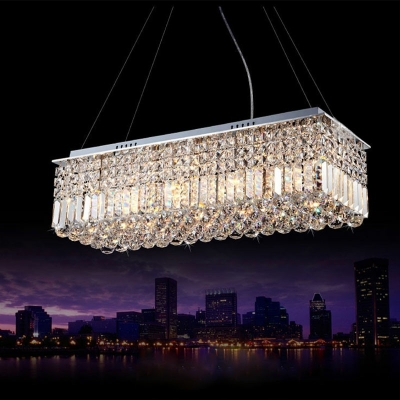 Modern Style Billiard Chandelier Crystal Hanging Ceiling Light for Living Room Bedroom Dining Room