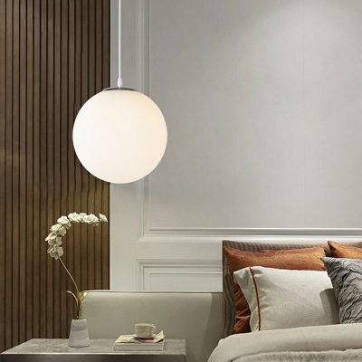 Modern Style Glass Hanging Light Minimalisma Globe Pendant Light for Living Room Dinning Room