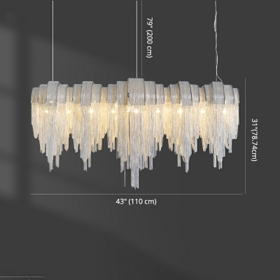 Postmodern Style Hanging Lights Chandelier for Hotel Lobby Dining Room
