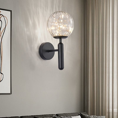 Regular Wall Mounted Reading Light Bedroom Metal Wall Lamp Fixtures with 1-Light