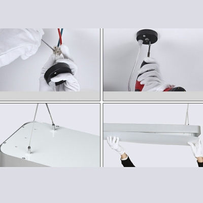 1-Light LED Hanging Light Kit Suspended Lighting Fixture Wood Hanging Light Fixtures