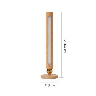 Adjustable Wall Sconce Light Contracted Modern Nordic Wood and Acrylic Shade Wall Light for Bedroom
