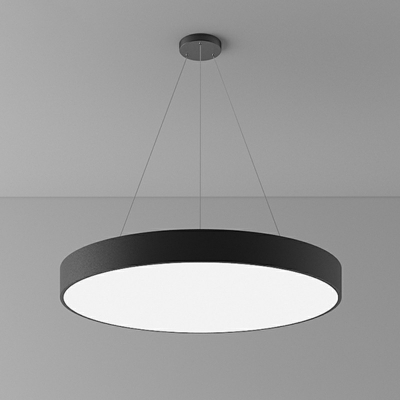 Circular Hanging Light Fixtures 1-Light Hanging Ceiling Light in Modern Style