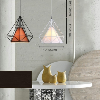 Modern Black Ceiling Light 1 Light Contemporary Minimalism Metal Pendants Light Fixtures for Dinning Room