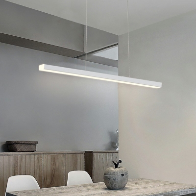 Modern Style Hanging Lights White Light Pendant Light Fixtures for Office Meeting Room Dinning Room