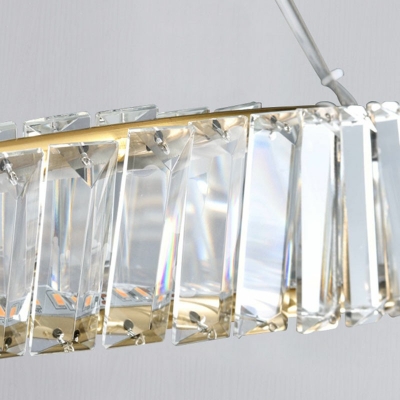 Modern Style Ring Chandelier Crystal 1 Light Chandelier for Living Room