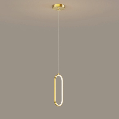 One-Light Twisting Ceiling Suspension Lamp LED Pendant Light Fixture Contemporary