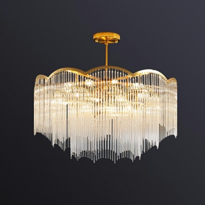 Postmodern Style Hanging Lights Crystal Chandelier for Living Room Bedroom