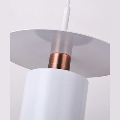 Postmodern Style Metal Hanging Light Minimalisma Style Cylinder Pendant Light for Bedside