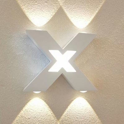 Contemporary Creative Wall Light X-Shape Up and Down Lighting Sconces for Balcony TV Wall