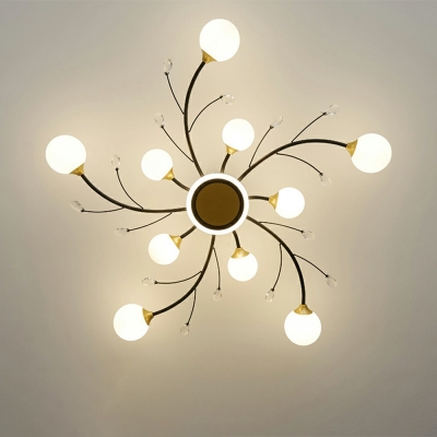Creative 10 Lights Flush Mount Light Modern Home decoration Dimmable LED Light