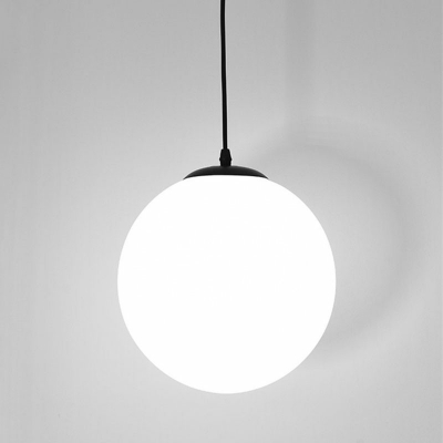 Globe Glass Hanging Lamp Kit 1-Light Pendant Ceiling Light in Modern Style