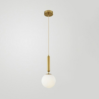Globe Pendant Light Fixtures Modern Minimalism 1 Light Bedroom Hanging Light