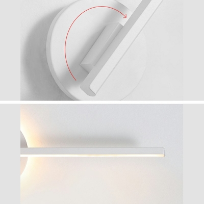 Minimalist Style Linear Wall Mounted Light LED Silica Gel Wall Lighting Fixture for Bedroom