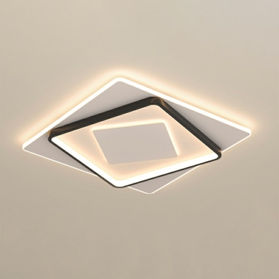 Modern Design Ultra Thin Flush Mount Light Fixture Acrylic LED Ceiling Light for Sitting Room