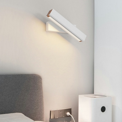 Modern Minimalist Style Rectangle Shape Wall Sconce Light Metal Wall Lighting for Bedroom
