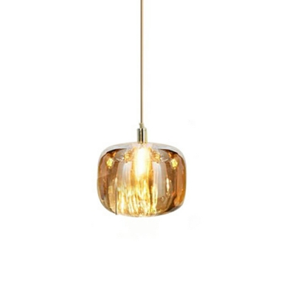 Modern Style Glass Hanging Light Irregular LED Decorative Pendant Light for Shopwindow