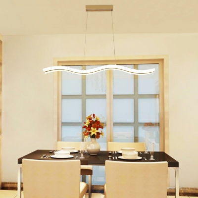 Modern Style Hanging Lights White Light Pendant Light Fixtures for Dining Hall