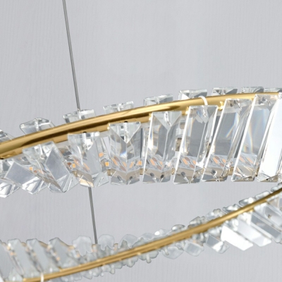 Modern Style Large Kitchen Pendant Lights Crystal Hanging Ceiling Light for Living Room Bedroom Dining Room