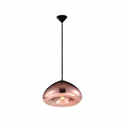 Nordic Style Glass Pendant Light Platting Mirrored Cone Hanging Light for Living Room