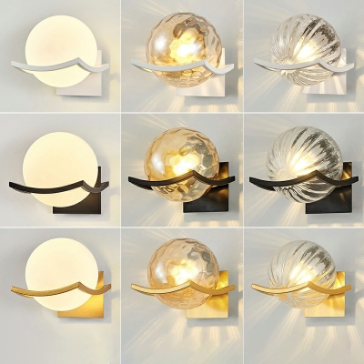 Simple Molecular Spherical Wall Lamp 1 Head Exterior Wall Mounted Light Fixtures