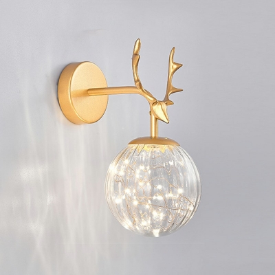 Simple Molecular Spherical Wall Lamp in Warm Light Exterior Wall Mounted Light Fixtures