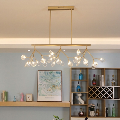 Ultra-Modern Island Lighting Firefly Shape Chandelier for Bar Dining Room
