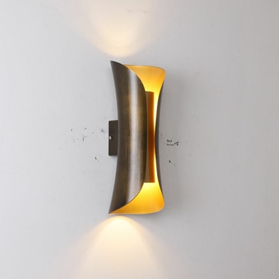 Wall Sconce Light 2 Lights Creative Modern Nordic Iron Shade Wall Light for Living Room