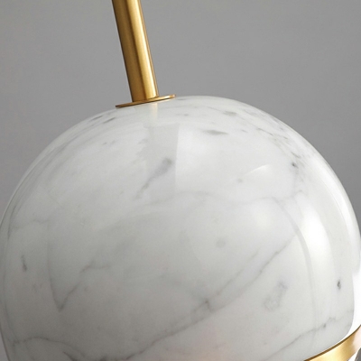 Adjustable Height Stone Hanging Light Globe Shade 8