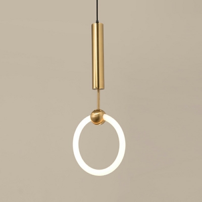 Contemporary Metal Pendant Light Fixtures Nordic LED Minimalist Hanging Light for Living Room