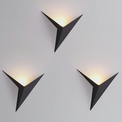 Contemporary Style Single Light Metal Geometric Wall Mount Light LED Wall Sconce Lamp for Corridor Aisle