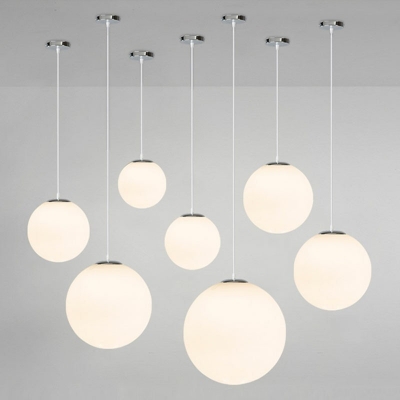 Modern and Simple Hanging Light Globe Glass LED Pendant Light for Dinning Room Living Room